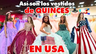 Así son los VESTIDOS de Quinceañera en USA