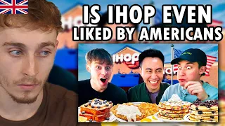 Brit Reacting to Brits try IHOP for the first time!