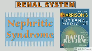 NEPHRITIC SYNDROME | Causes | Pathophysiology | Treatment | Rapid Review | Harrison