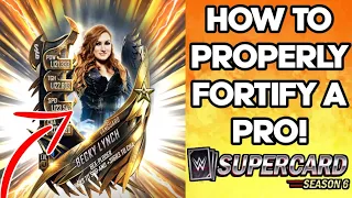 HOW TO PROPERLY FORTIFY A CARD / PRO! Noology WWE SuperCard SEASON 6 TIPS AND TRICKS!
