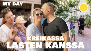 MY DAY: REISSUSSA KOLMEN LAPSEN KANSSA 😍👀 | Reissuvlogi 3