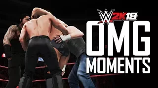 WWE 2K18 ALL OMG MOMENTS! (PS4 PRO)