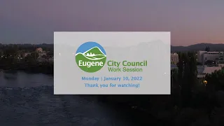 City Council Work Session: January 10, 2022