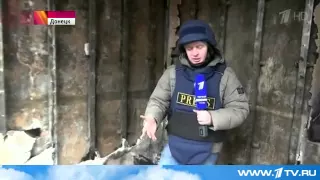 11.02.2015 В Донецке главный транспортный узел под обстрелом украина новости сегодня