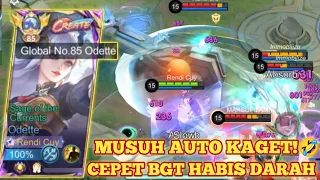 ODETTE BURST DAMAGE 2 DETIK MUSUH LANGSUNG MATI! AUTO KAGET MUSUHNYA🤣 BUILD ODETTE TERSAKIT 2024