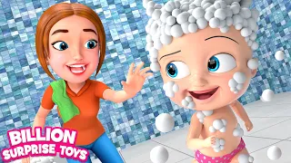 BATH Song for Kids - BillionSurpriseToys Nursery Rhymes, Kids Songs