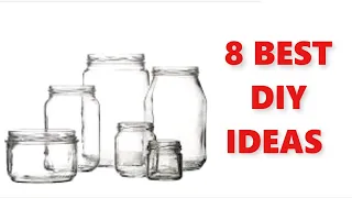 DIY / 8 Best Ideas from recycled Glass jars /Kitchen decor