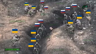 Horrible! Ukraine army brutal battle attack Russian soldiers in trenches near Bakhmut