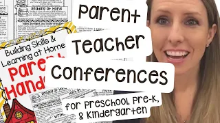 Parent Teacher Conferences for Preschool, Pre-K, and Kindergarten