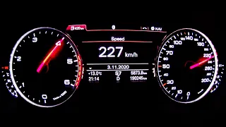 2012 Audi A6 Avant 3.0 TDI - Acceleration 0-225 km/h (TOP SPEED)