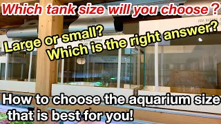 How to choose the aquarium size that is best for you! Which is better for you,large or small tank?