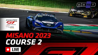 En Direct | Course 2 | Misano | Fanatec GT World Challenge Europe Powered by AWS (Francais)