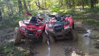 can am 650  vs Honda 420 rancher / trail riding