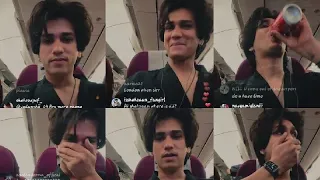 shehzaan khan today's cutest live from flight😍❤️ full live video📸 #shehzaankhan#blushboy#live#yt#fyp