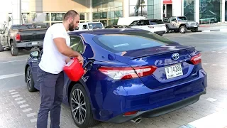 Camry Hybrid - لن تصدقوا كم مشيت الكامري هايبرد قبل ان ينقطع خزان الوقود