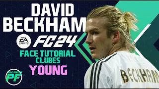 EA FC 24 DAVID BECKHAM YOUNG FACE Pro Clubs CLUBES PROFace Creation - CAREER MODE - LOOKALIKE REAL