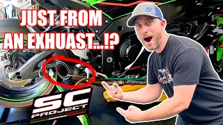2021 Kawasaki ZX-10R on the dyno!!  Did not expect this...