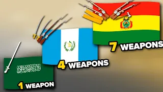 All Flags With Weapons🗡️ (From 1 to 10) | Fun With Flags