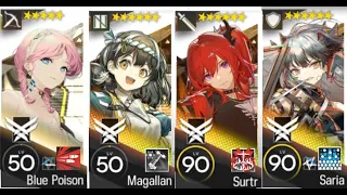 [Arknights] TW-8 Trust farm Ez mode with Surtr and Magallan