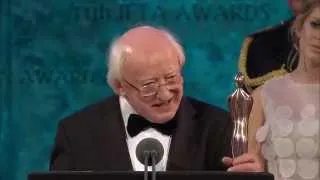 President Michael D. Higgins receives Honorary Award at IFTA 2014