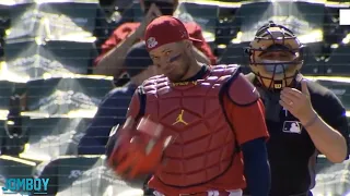 Yadier Molina tells runner to steal then throws him out, a breakdown