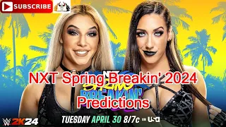 NXT Spring Breakin' 2024 Thea Hail vs. Jacy Jayne (with Jazmyn Nyx)  Predictions WWE 2K24