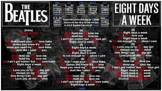 The Beatles - Eight Days a Week [Jam Track] [Guitar Chords & Lyrics]