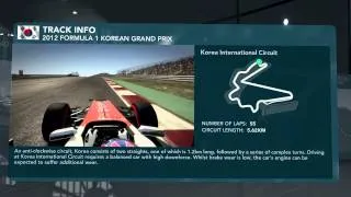 F1 2012 : Lap Tutorial - 16 Korean GP (Korea International Circuit, Yeongam)