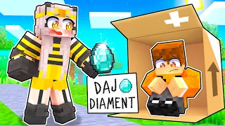 UDAJĘ BIEDAKA ŻEBY ZDOBYĆ DIAMENTY OD KRÓLOWEJ PSZCZÓŁ w Minecraft!