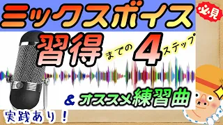 【ボイトレ】実践あり！ミックスボイス習得までの段階別オススメ練習曲を紹介！男性も女性も必見です！