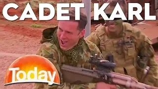 Karl trains with the Australian Army | TODAY Show Australia