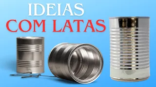 IDEIAS CRIATIVAS COM LATAS DE NESCAU.