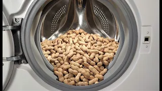 Experiment - Peanuts - in a Washing Machine - centrifuge