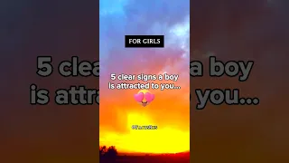 5 clear signs a boy REALLY likes you || Crush Facts For Girls 👧 #shorts #psychologyfacts #subscribe