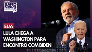 Lula chega a Washington para encontro com Joe Biden