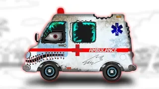 Scary Ambulance | Street Vehicle | Kids Video | Learn Vehicles | Halloween Cars & Trucks