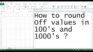 Excel - How to round off values in multiples of 100 and 1000