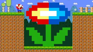 Mario's Giant FIRE Flower and ICE Flower Maze | Mario Game Animation