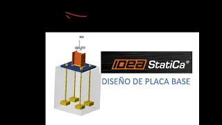 IDEA STATICA. DISEÑO DE CONEXIONES.  PLACA BASE A MOMENTO