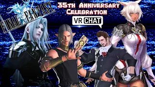 Final fantasy characters celebrate 35th anniversary in VR with MEMES!