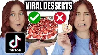 Testing Viral "EASY" DESSERT TikTok Recipes!