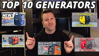 TOP 10 GENERATORS IN 10 MIN!! Reviewed & Tested!