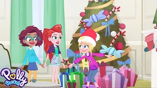 Secret Santa Polly! Fun with friends at the Holidays 🎁👧🏼💜@PollyPocket Winter Adventures Compilation