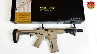 Unbox Upper Nylon Gel Blaster SLR assault rifle metal gear Electric toy gun popular in TikTok