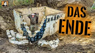 BUNKER endgültig ZERSTÖREN mit BAGGER | Survival Mattin