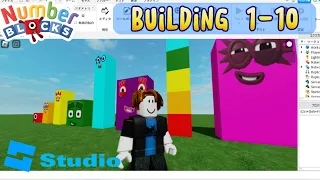 Building Numberblocks 1 to 10｜Roblox Studio