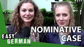 Easy German Cases - Nominativ (Super SLOMO with Pia and Lisa)