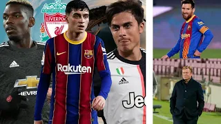 Pedri ciblé à Liverpool/Discussions en cours pour Dybala/Messi aimerait prolonger/Pogba piste chaude