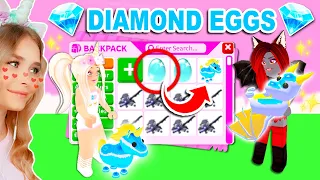 Hatching Our FIRST *DIAMOND EGGS* In Adopt Me! (Roblox)