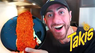 DIY GIANT TAKIS MOZZARELLA STICK!